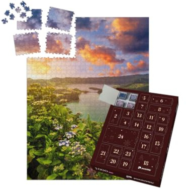puzzleYOU: Puzzle-Adventskalender | „Lagune der Sieben Städte, São Miguel Insel, Azoren, Portugal“ – aus der Puzzle-Kollektion Azoren