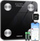 INSMART Bathroom Weighing Scales For Body Weight, Smart Digital Bluetooth Body Fat Scale Machine for Body Composition Analyzer with APP for Fitness Accurate Bmi Health Electronic (ST:LB/LB/KG)