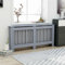 Homgoday Radiator Cover Anthracite 172 x 19 x 81.5 cm MDF Radiator Cover for Living Room, Bedroom and Kitchen Radiator Cover A