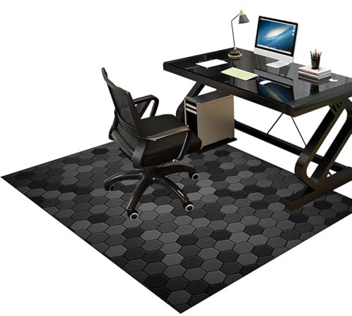 Tkuhknag Alfombra de protección del Suelo para Silla, Alfombra Silla Ruedas, Alfombra para Silla de Escritorio 60 x 70 cm, Alfombrilla para Silla de Gaming, Alfombrilla Protectora para Suelos