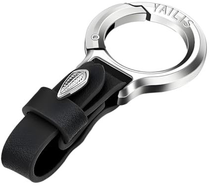 CGEAMDY Auto-Schlüsselanhänger, Premium-Auto-Schlüsselanhänger, Zinklegierung Auto Schlüsselanhänger, Herrenschlüsselanhänger Schlüsselanhänger Clip, Personalisiertes Zubehör Autos(Silber+Schwarz)
