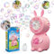 PANACARE Macchina Per Bolle di Sapone a Forma di Coniglio per Bambini, 8 Fori/8000+ Bubble Minuto, Macchina per Bolle di Sapone Portatile Giocattoli Automatici per Feste, Matrimoni, Regali di Pasqua
