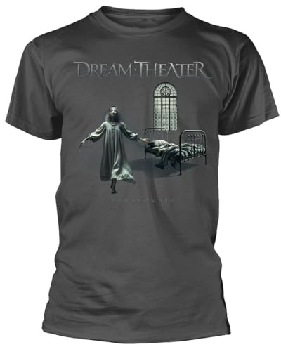 PlasticHead Dream Theater Parasomnia Grey T-Shirt (UK, Alpha, XXL, Regular, Regular, Grey)