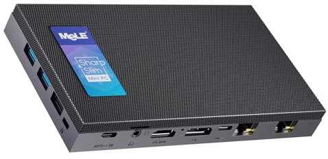 MeLE QuieterDL Fanless Mini PC Dual LAN N100 (up to 3.4GHz) 16GB LPDDR4x 512GB Personal Desktop Computer Triple Display All-in-One USB-C WiFi 5 BT 5.1 Ethernet