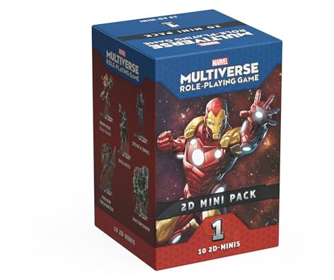 CMON Marvel Multiverse: 2D - Mini Pack 1 | Rollenspiel-Zubehör | ab 14 Jahren | 2-4 Spieler