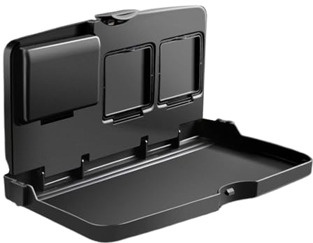 shpuuyy Bandeja para Asiento Trasero,Mesa para Asiento Trasero de Coche | Bandeja Plegable portátil para Comer en el Coche - Bandeja Ajustable para Asiento de Pasajero, Escritorio Ajustable para