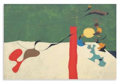 Abstraktes Poster auf Leinwand, Motiv: Surrealismus-Maler, Joan Miró, Meisterwerk, Stillleben mit Lampe, Wandkunst, Poster, dekorativ, modern, Heimdruck, Kunstwerke, Poster, 40 x 60 cm