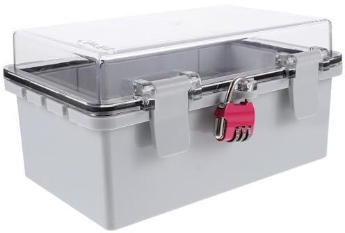 NUOBESTY Kasten Wasserdichte Box Schutz Im Freien Outlet -cover Abdeckung Stecker Wasserdichte Schaltkästen Für Den Außenbereich Verlängerung Wetterfest Kreuzung Abs Transparent
