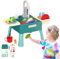 Wasserwunder - Spielküche Mit Magischem Wasserhahn, Kinderwaschbecken Mit Wasserhahn Für Kleine Köche, Kinderspielset Pretend Kitchen Sink Enthaltenem Küchenzubehör (Green)