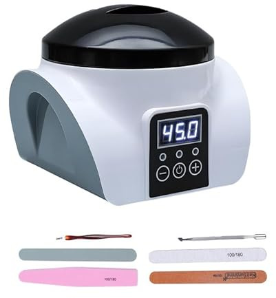 Dissolvant de vernis à ongles électrique, température réglable, dissolvant de vernis à ongles, bol de lavage des mains, avec lime de soin des pieds, brosse à cuticules