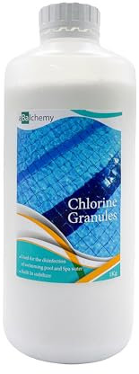 aBalchemy Stabilised Chlorine Granules 1 kg – Rapid Water Disinfection Treatment for Swimming Pools, Hot Tubs & Spas