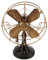 CATIEBYE Antique Iron Art Vintage Fan Model Ornament Delicate Standing Fan for Tabletop Decoration Retro Style Sculpture for Home Office Decor