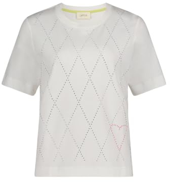 Cartoon Damen Kurzarm-Shirt mit Rundhalsausschnitt