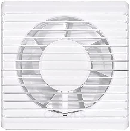F.H. ANA Badlüfter Wandlüfter Ventilator Ø 100 mm - Feuchtesensor + Nachlauf - Weiß (Funktion: Feuchtesensor + Nachlauf, Durchmesser: Ø 100 mm)