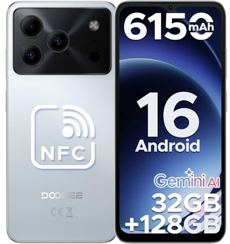Luzglo NOTE 56 PRO Mobile Phones, Android 16 With Gemimi AI, 32GB+128GB/2TB, 6150mAh& 6.56 HD+90Hz Display, 4G Dual SIM Unlocked Mobile Phone, 8.45mm Ultra-Slim, Face ID, 5G WiFi, GPS,NFC