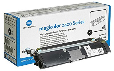 BROTHER Konica Minolta QMS Tonerkartusche für Magicolor 2400 2430 Laser-Drucker-Serie hohe Kapazität, schwarz