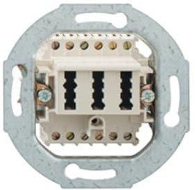 Rutenbeck 10310518 - Toma 2x tae-6/6 nff montaje empotrar blanco polar