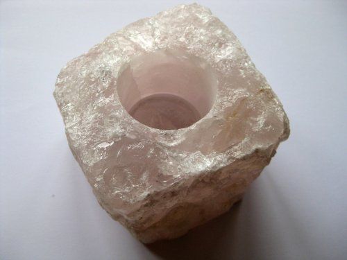 Rose Quartz Tea Light Holder