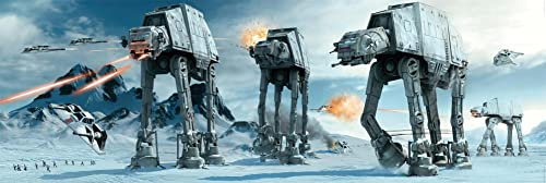 Star Wars Poster AT-AT Fight Langbahnposter (158 x 53 cm)