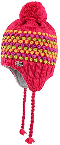 Döll Mädchen Inkamütze Strick Mütze, Rosa (Bright Rose 2059), X-Small (Herstellergröße: 47)