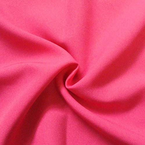 STOFFKONTOR Modestoff Dekostoff universal Stoff Meterware - zum Nähen von Bekleidung und Dekorationen jeder Art (Pink)