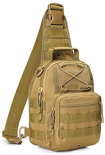 G4Free Leichter Taktischer Brustrucksack Tactical Sling Rucksack Militär Schultertasche EDC Brusttasche für Outdoor Sport Camping Wandern