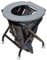 Yachticon Kit Toilette pliable avec 6 sacs - gris
