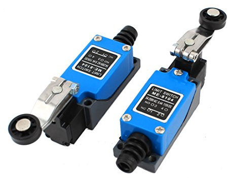 sourcingmap 2 Pcs ME-8104 Rotary Roller Arm Limit Switches AC 250V/5A DC 115V/0.4A for CNC Mill 3D printer Door Switch