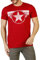 Marvel Herren Captain America Cap Logo T-Shirt, Antique Cherry Red, XXL EU