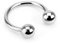viva-adorno® Hufeisen Piercing Edelstahl Lippenpiercing Augenbrauenpiercing Z416h, Silber, 1,2 x 10 x 3mm