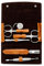 nippes Solingen Premium Line Maniküre Set Cognac, 5-teilig, Edelstahl rost- und nickelfrei, Nagelpflege Set, Echtes Rindsleder-Etui, Maniküre Pediküre, Made in Germany