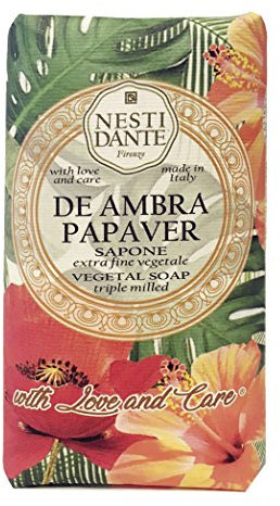 Nesti Dante Love & Care Ambra Papaver (Seife 250 g, Unisex, für alle Hauttypen geeignet) 665905