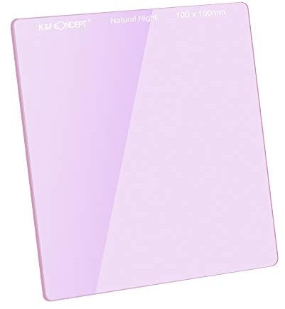 K&F Concept Nano-X Filtro Cuadrado Natural Night 100x100mm para Fotografia Impermeable para Intensificar el Color del Cielo