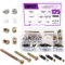 125 PCS 3 - en - 1 meubles panier matériel vis raccord Kit, accessoires de came avec goujons 3 - en - 1 matériel connecteur meubles connexion latérale pré - insertion écrou Vis excentrique