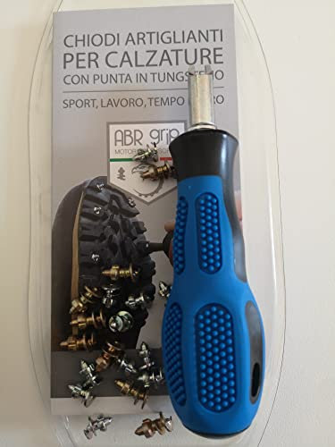 BESTGRIP CHIODI PER SCARPONI CON SUOLA IN GOMMA CON GHIACCIO NEVE CACCIA-TREKKING - ART.3000