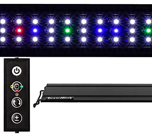 Beamswork Vivio Full Spectrum LED Timer Adjustable Dimmer Aquarium Fish Tank Light Freshwater 12 20 24 30 36 48 (48 - 54)