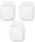 QINREN Wall-mounted Remote Control Storage Box, 3pcs Self-adhesive Mounted Sundries Organizer Hanging Container Phone Charging Rack Holder for Storing Remote Control, Cell Phone, Pen, Key (White)