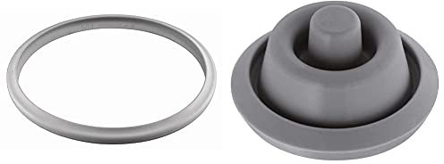 Silit Sicomatic Junta de Goma para Tapa, Gris, Diámetro 22 cm + WMF Pro Junta indicador de cocción, Gris, 2 cm
