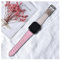 Nostalgie Uhrenarmband Lederschleifenband 40mm 44mm Sportgurt Tourband 42mm 38mm Serie 2 3 4 5 6 SE Ersatz (Color : Rose Sakura Carie, Größe : for 42mm and 44mm)