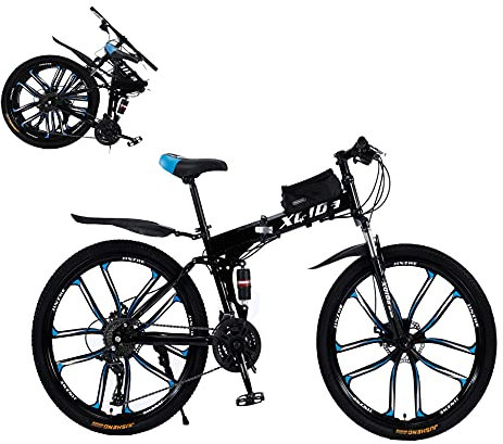 herren 26zoll mountainbikes 27Gang Schaltung trekkingrad 10 Messer-Rad Anti Rutsch Reifen Cross Trekkingr?der Licht Rahmen aus Karbonstahl Geeignet Berge Stra?en Rennstrecken St?dte/black
