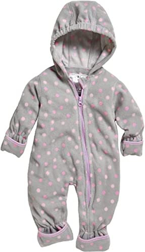 Playshoes Fleece-Overall Unisex Kinder Jumpsuit, Punkte, 92