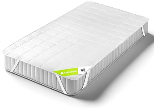 Matratzenschoner 140x200cm - Matratzenauflage für Matratzen bis 30cm - Bei 60°C waschbar & Öko-Tex Zertifiziert für mehr Hygiene im Bett - Unterbett als Schutz für Boxspringbett & Topper White