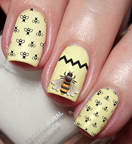 Honey Bee Lovers Nail Art Decal Sticker