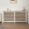 Tidyard Radiator Cover Cabinet Wooden Modern Radiators Shelf Storage Heating Cabinet Wooden Bedroom Hallway Home Furniture for Living Room Bedroom 169x19x84 cm Solid Wood Pine