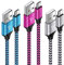 USB Typ C Kabel Schnellladekabel,3 Stück [3M+2M+1M] USB C Handy Ladekabel Fast Charge Nylon Datenkabel für Samsung Galaxy A14 5G/A55/A56/A15/A54/A53/A34/A35/S25/S24/S23/S22/S21/S10,Huawei P50,Xiaomi