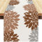 Tischläufer Modern Weihnachten Tischläufer Braun Grau Esstisch Deko Dahlie Waschbar Leinen Tischdecke Outdoor für Esstisch Hochzeit Party Rustikale Hochzeit Küche Wohnzimmer 40x140 cm