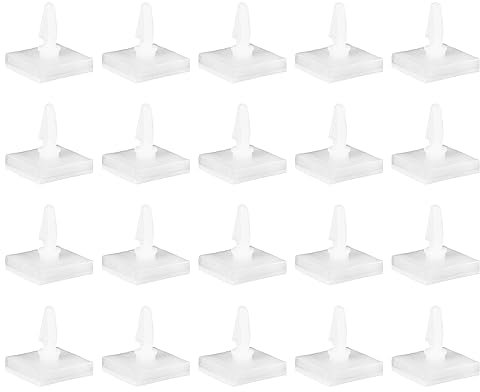 QUARKZMAN 20Stk Klebrig PCB Abstandshalter Kleber Abstandshalter Plastik Säule 4.8mm Unterstützung Höhe Umgekehrt Montage Klammer Isolierung