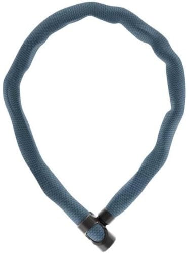 ABUS Kettenschloss IVERA Chain 7210 – Fahrradschloss mit hochflexibler IvyTex-Kunstfaserummantelung – ABUS-Sicherheitslevel 8 – 85 cm – Farbe: Metal Blue