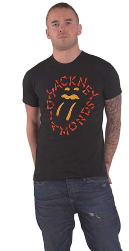The Rolling Stones T Shirt Hackney Diamonds Negative Tongue offiziell Schwarz XXL
