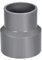 TOP-VIGOR Hub de raccord réducteur en PVC - 50 mm x 63 mm - Adaptateur de raccord de tuyau - Gris - Réducteur de conduit - Raccord de tuyau pour la construction d'approvisionnement en eau